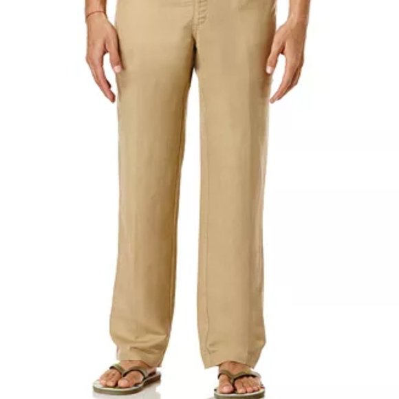 Big and Tall Drawstring Linen-Blend 32" Length - Picture 2 of 4